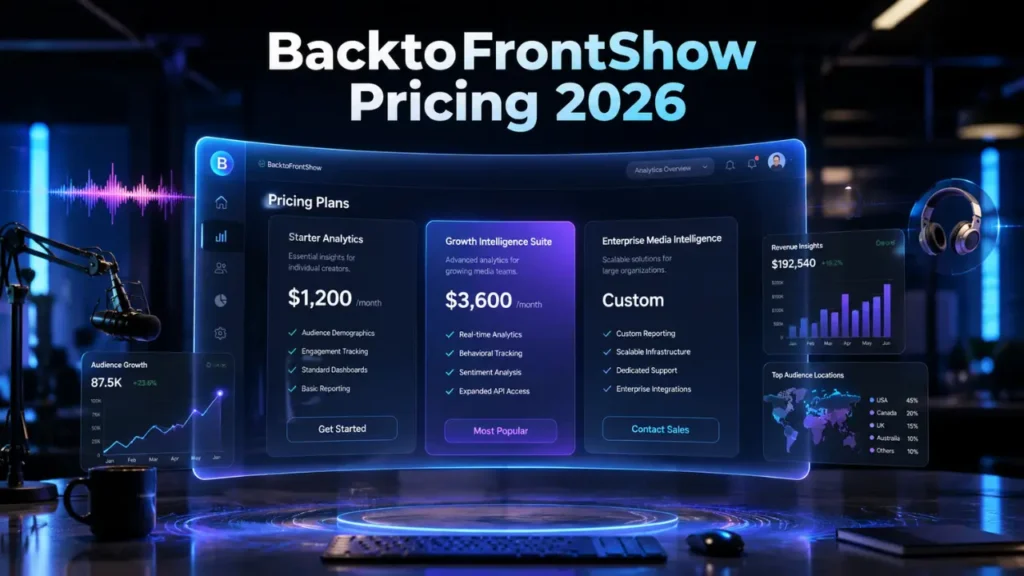 BackToFrontShow Pricing